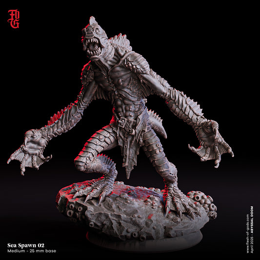 Figurine JDR Monstre Rejetons des profondeurs Flesh Of Gods Impression 3D