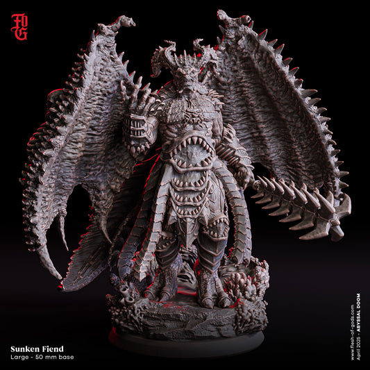 Figurine JDR – Démon Englouti Flesh Of Gods – Impression 3D