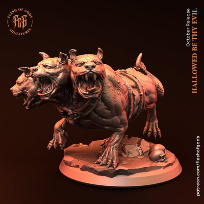 Figurine JDR Cerbère Flesh Of Gods Impression 3D