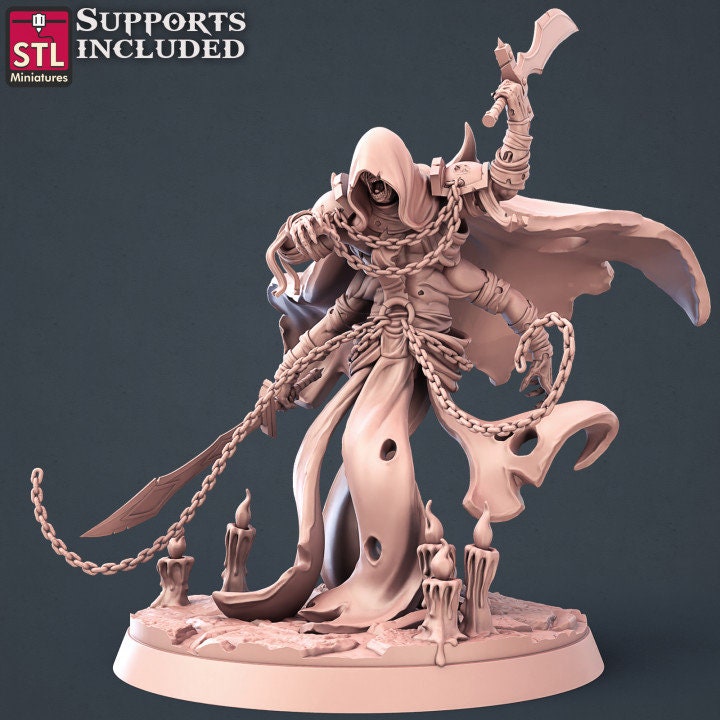 Figurine Wraith a Chaine JDR STL Miniatures