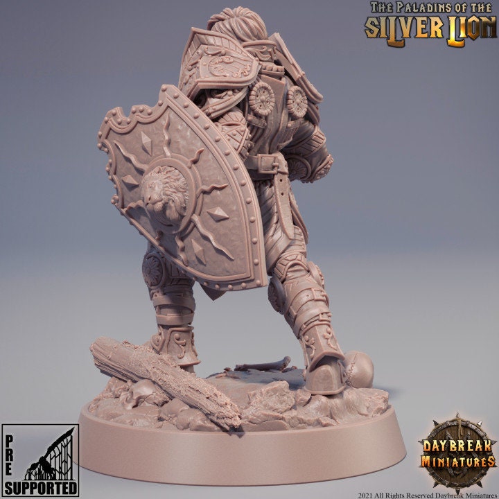Figurine JDR Naine Isabelle Du Lion d'Argent Daybreak Miniatures impression 3D