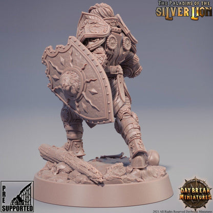 Figurine JDR Naine Isabelle Du Lion d'Argent Daybreak Miniatures impression 3D