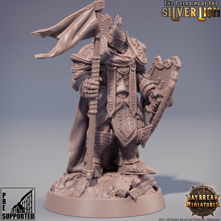 Figurine Colonel Thierry du Lion d'Argent Daybreak Miniatures impression 3D