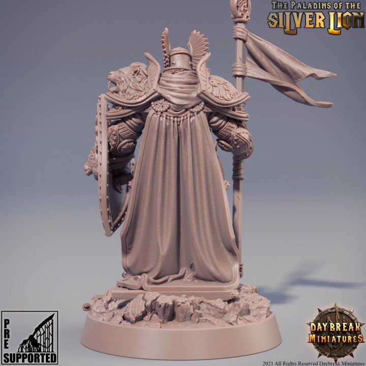 Figurine Colonel Thierry du Lion d'Argent Daybreak Miniatures impression 3D