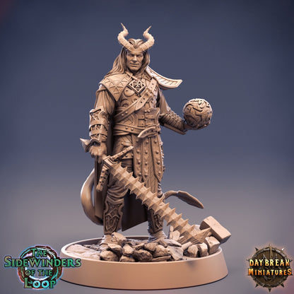 Figurine Tieffelin Occulteur Sorcier Daybreak Miniatures Impression 3D