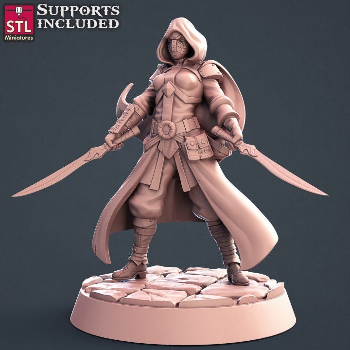 Figurine Assassin 1 JDR STL Miniatures
