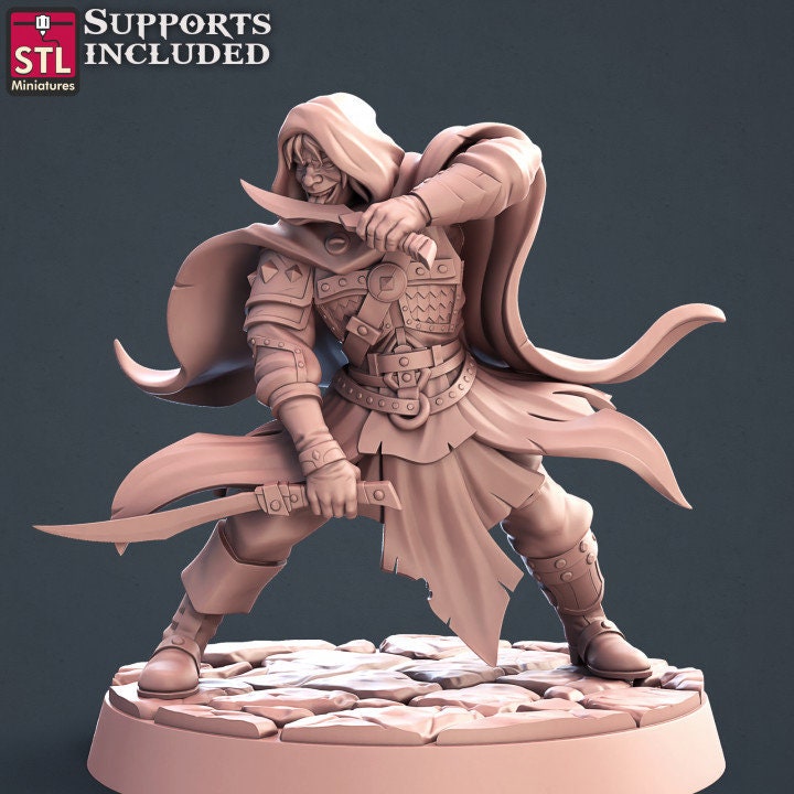 Figurine Assasin 3 STL Miniatures Impression 3D
