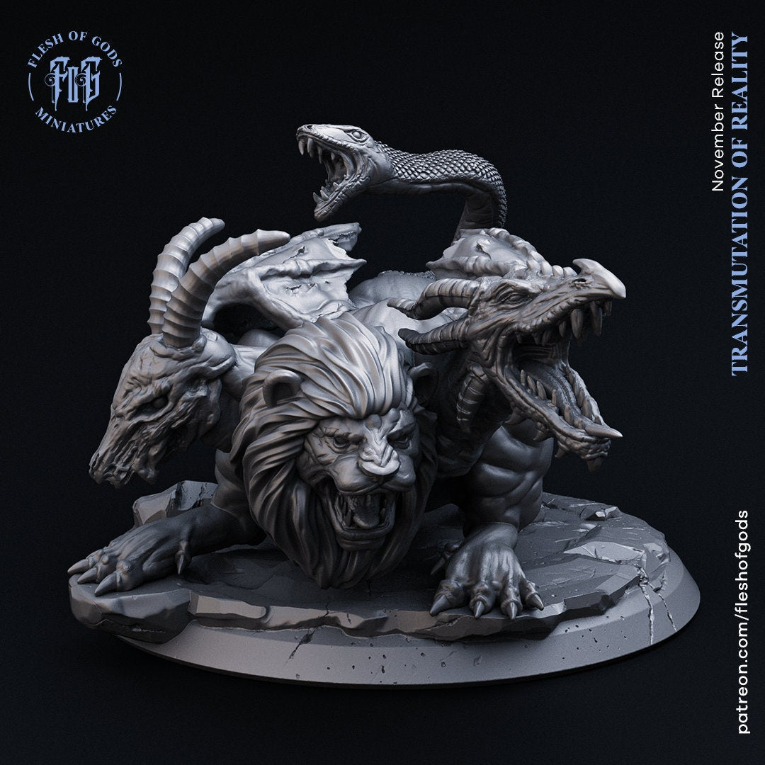 Figurine JDR Chimere Flesh of Gods Impression 3D