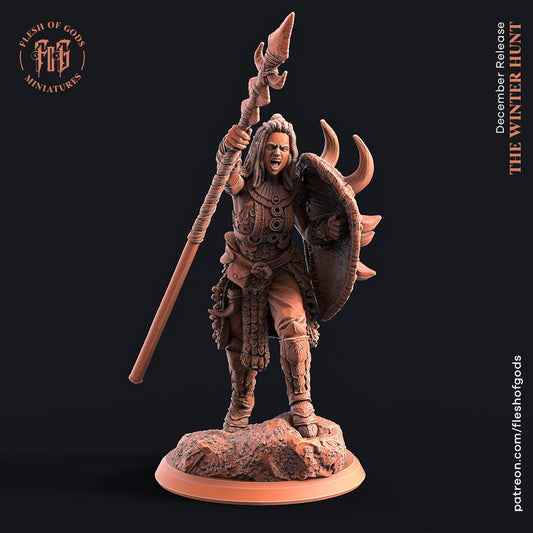 Figurine Guerrière Tribale Flesh of Gods