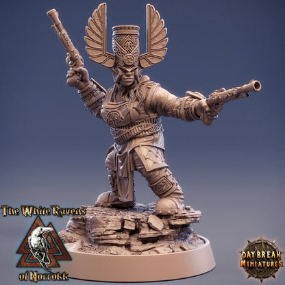Figurine Pistolier Kranka Doubleshot Naine Daybreak Miniatures impression 3D