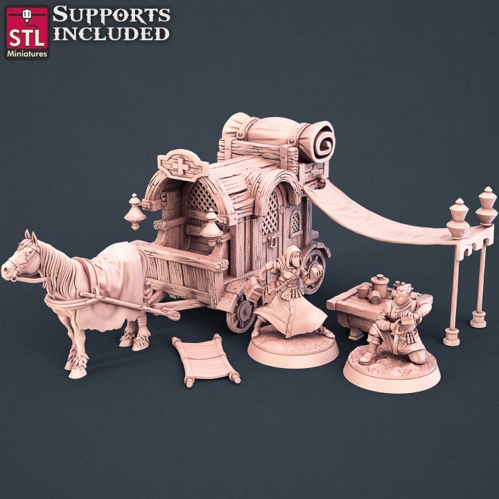 Figurine Diligence Médicale JDR STL Miniatures