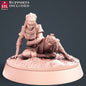 Figurine Villageois blessé B JDR STL Miniatures
