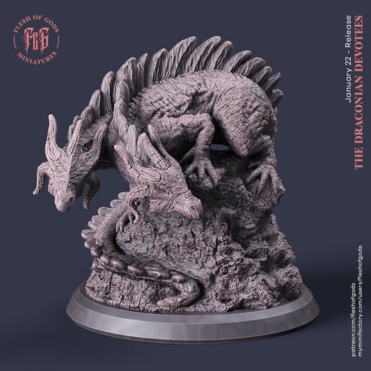 Figurine Drake bicéphale Flesh of Gods
