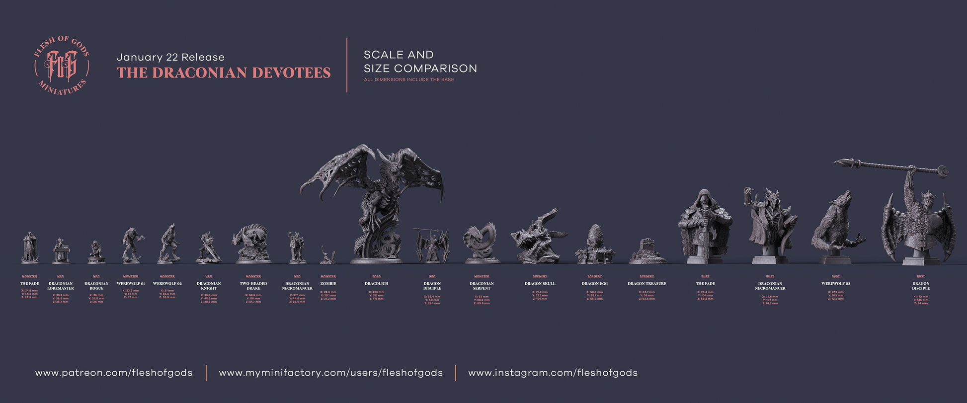 Figurine Rodeur Draconique Flesh of Gods