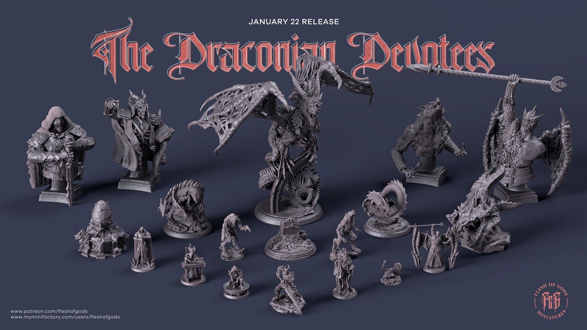 Figurine Rodeur Draconique Flesh of Gods