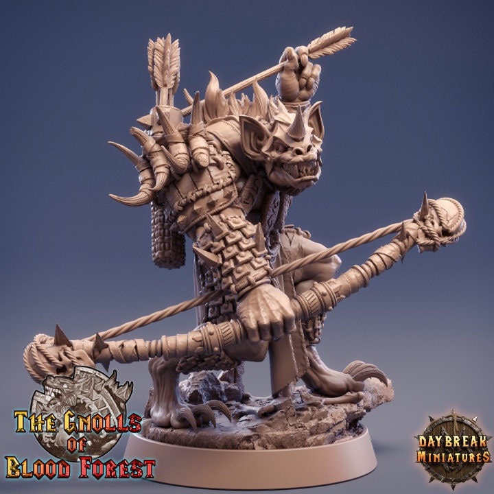 Figurine JDR Gnoll Corm carcass Daybreak Miniatures impression 3D