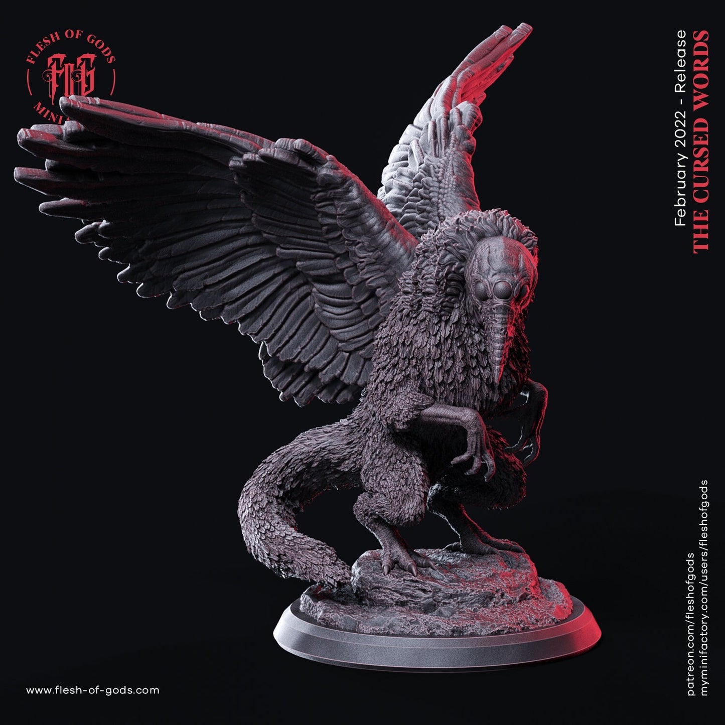 Figurine Corbeau monstrueux Flesh of Gods