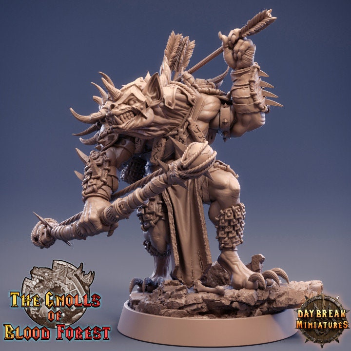 Figurine JDR Gnoll Corm carcass Daybreak Miniatures impression 3D