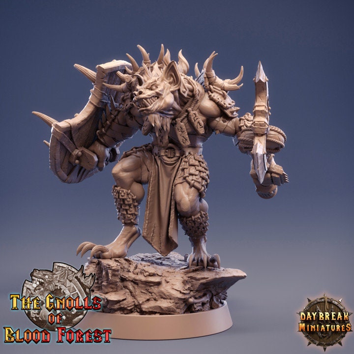 Figurine JDR Gnoll Festo Bonebonker Daybreak Miniatures impression 3D