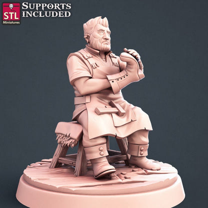 Figurine Cordonnier Set STL Miniatures Impression 3D