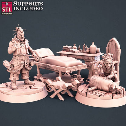 Figurine Tatoueur Set STL Miniatures Impression 3D