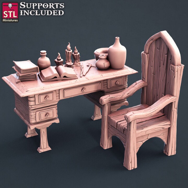 Figurine Tatoueur Set STL Miniatures Impression 3D