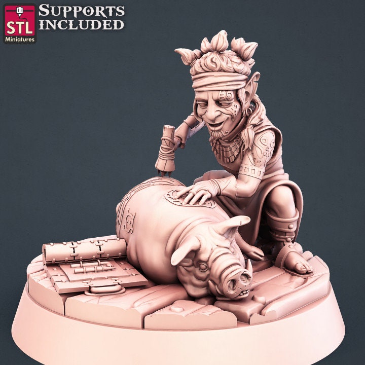 Figurine Tatoueur Set STL Miniatures Impression 3D