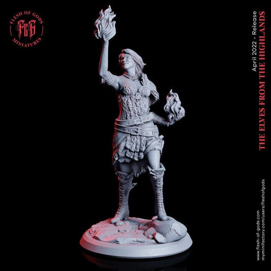 Figurine Jdr Pyromancienne Flesh Of Gods Impression 3D