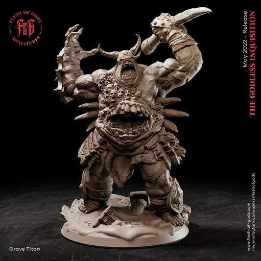 Figurine jdr demon titanesque Flesh of Gods