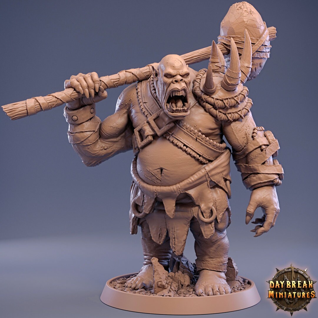 Figurine JDR Ogre 2 Daybreak Miniatures Impression 3D