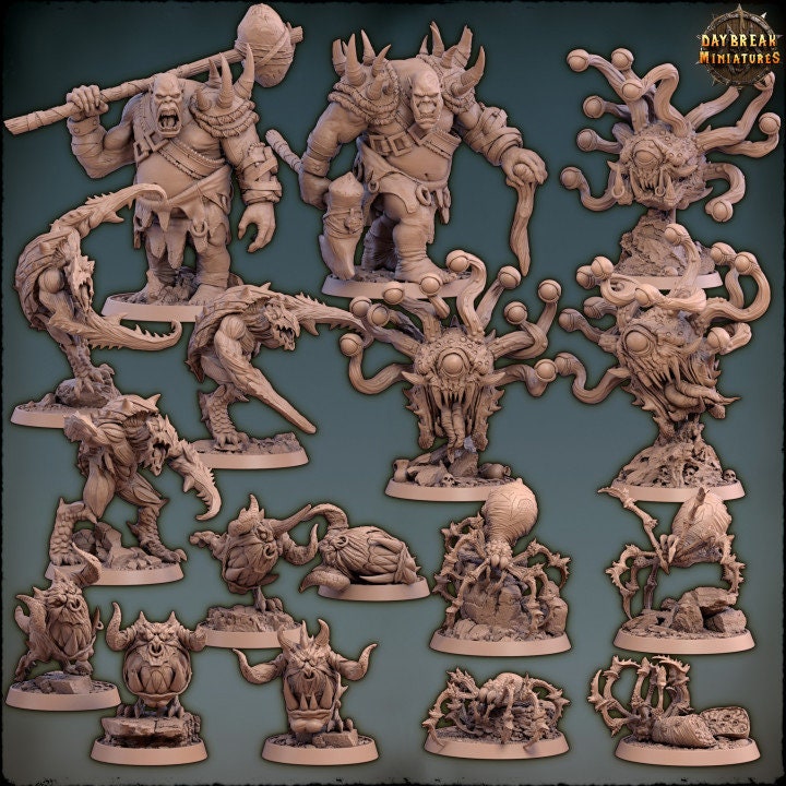Figurine JDR Ogre 2 Daybreak Miniatures Impression 3D