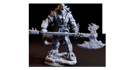 Figurine JDR Orc des Marais 02 Flesh Of Gods Impression 3D