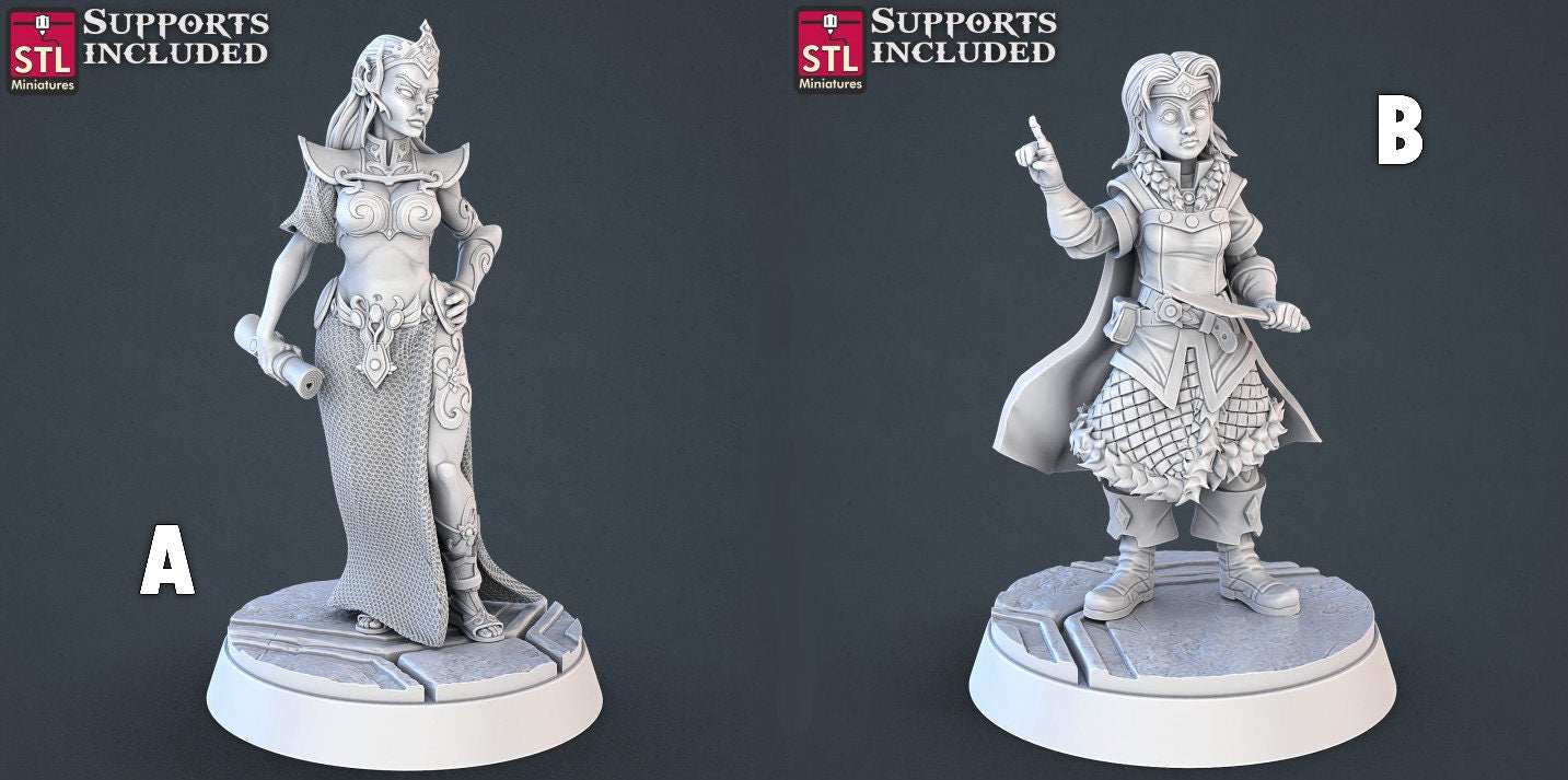 Figurine JDR PNJ Cour Royale STL Miniatures