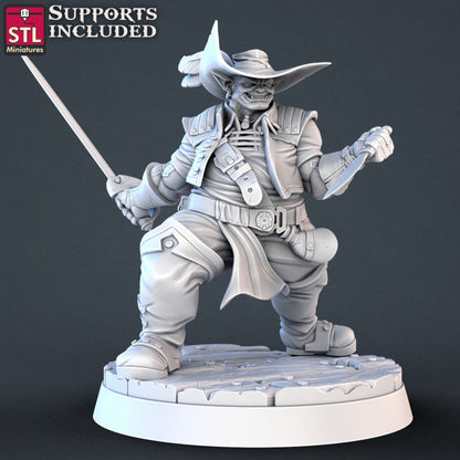 Figurine JDR Pirate SET STL Miniatures Impression 3D
