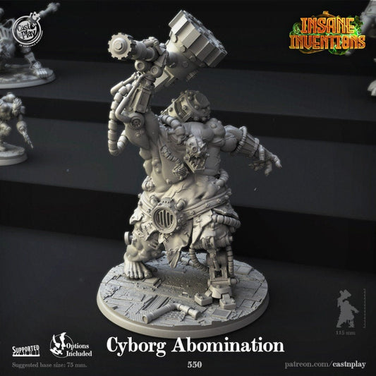 Figurine JDR Cyborg Aberrant Cast N play Impression 3D