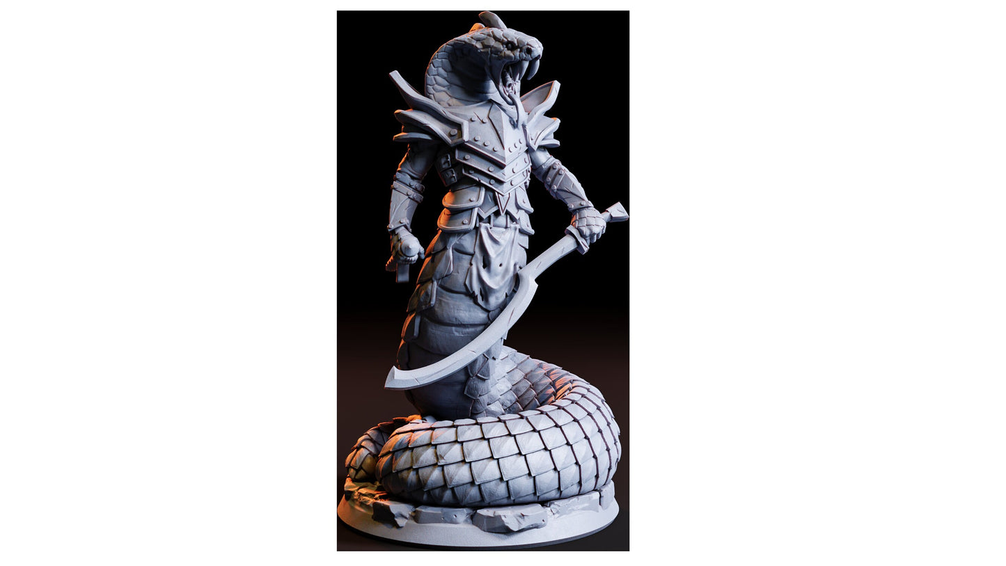 Figurine JDR Homme-Serpent 01 Flesh Of Gods Impression 3D
