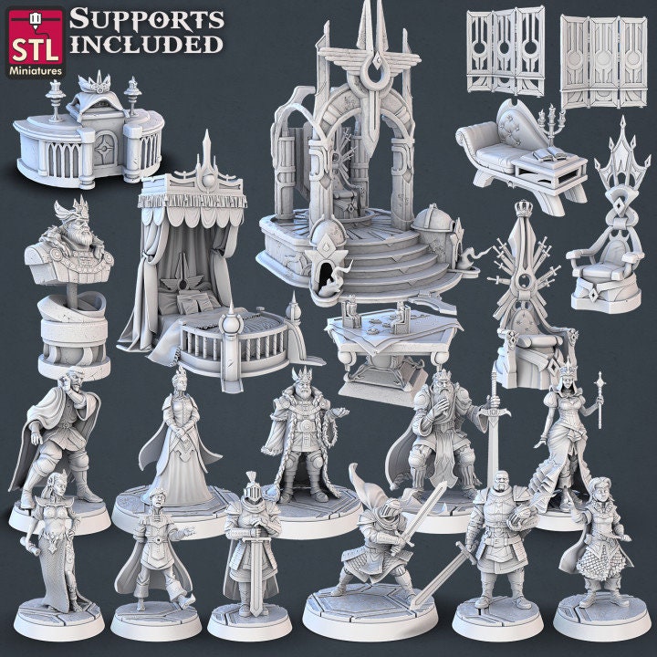 Figurine JDR PNJ Cour Royale STL Miniatures