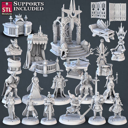 Figurine JDR PNJ Cour Royale STL Miniatures