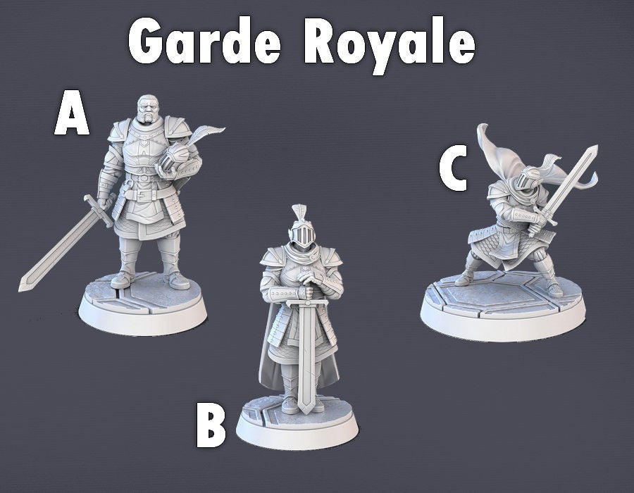 Figurine JDR PNJ Cour Royale STL Miniatures