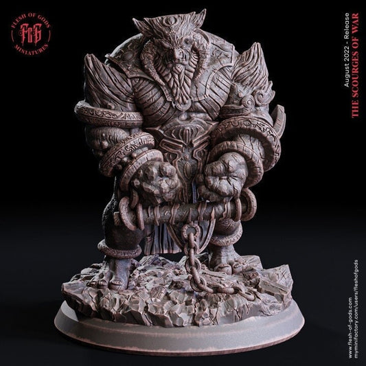 Figurine JDR Gobelours enchainé Flesh Of Gods Impression 3D