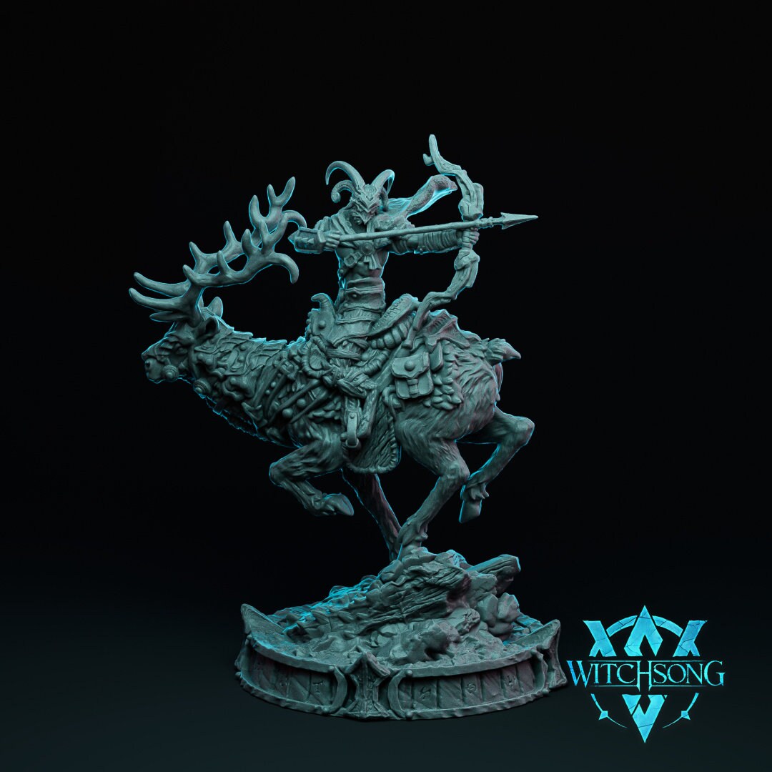 Figurine cavalier Satyre Witchsong Miniatures Impression 3D