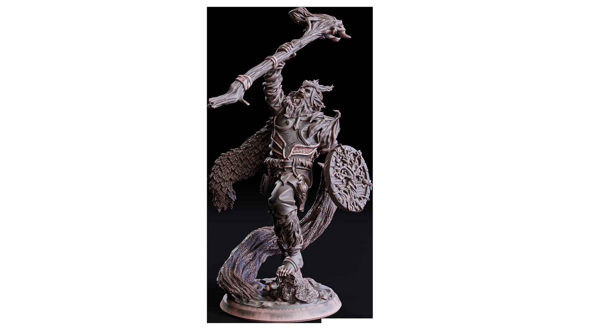 Figurine Druide Firbolg Flesh of Gods Impression 3D
