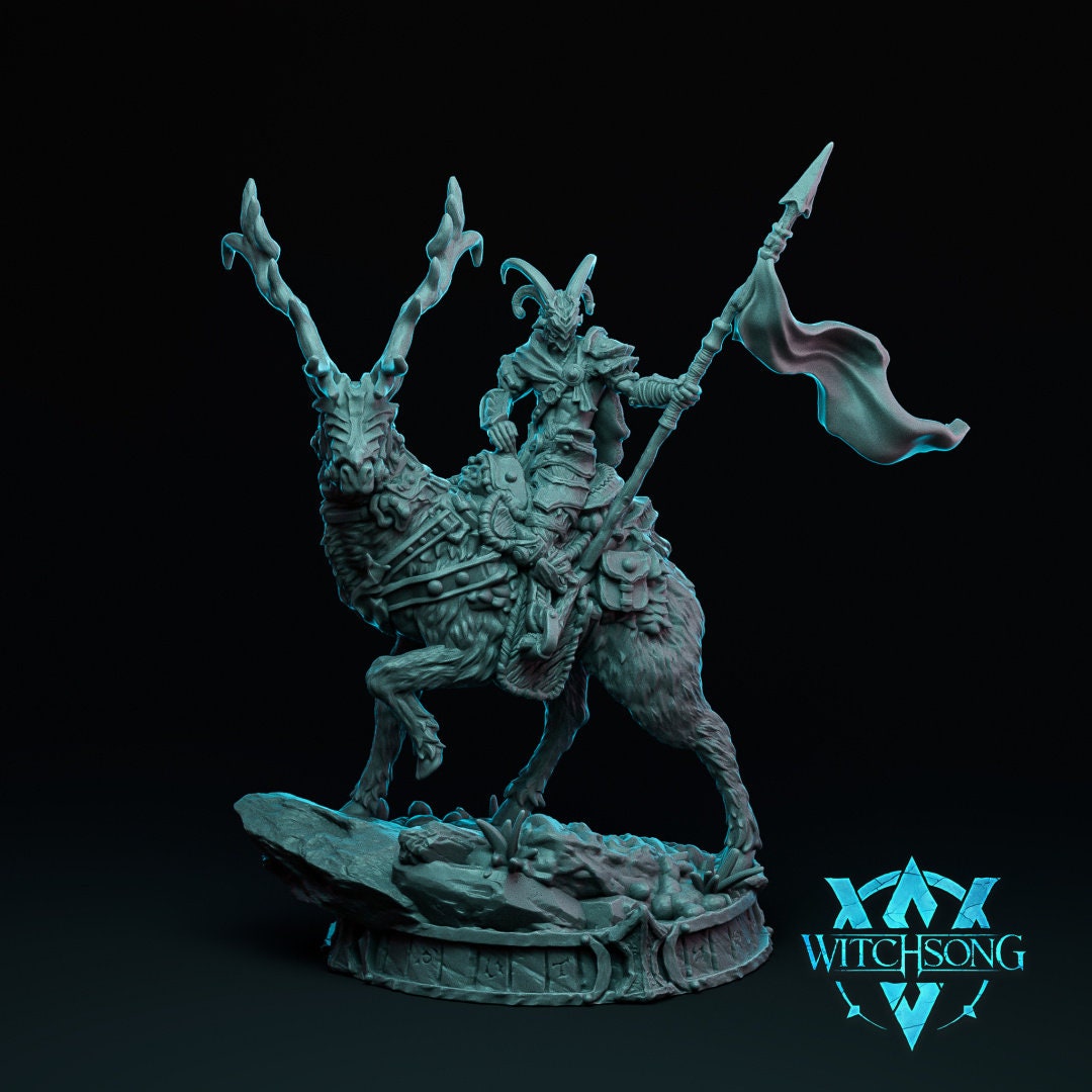 Figurine cavalier Satyre Witchsong Miniatures Impression 3D