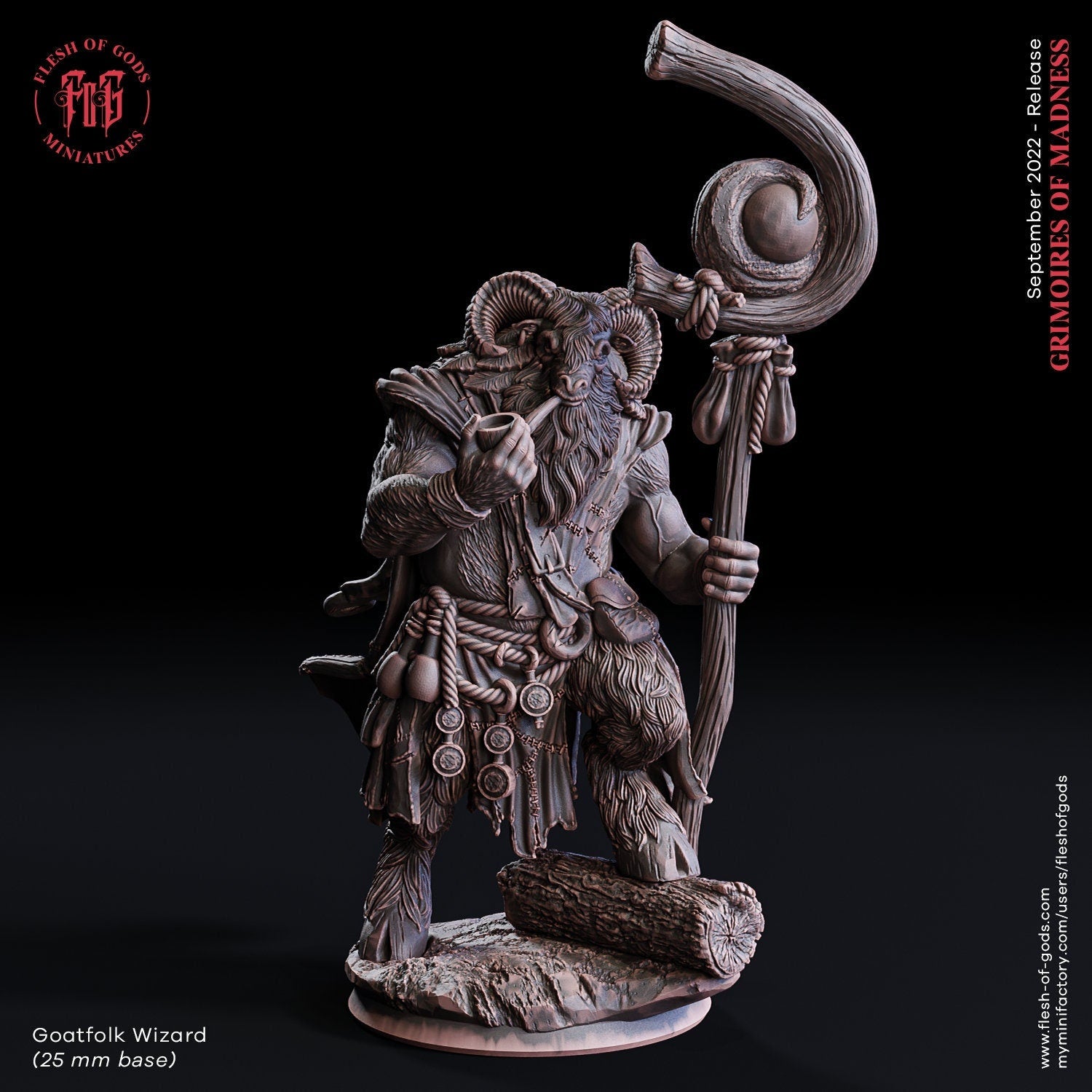 Figurine Homme-Chevre Flesh of Gods Impression 3D