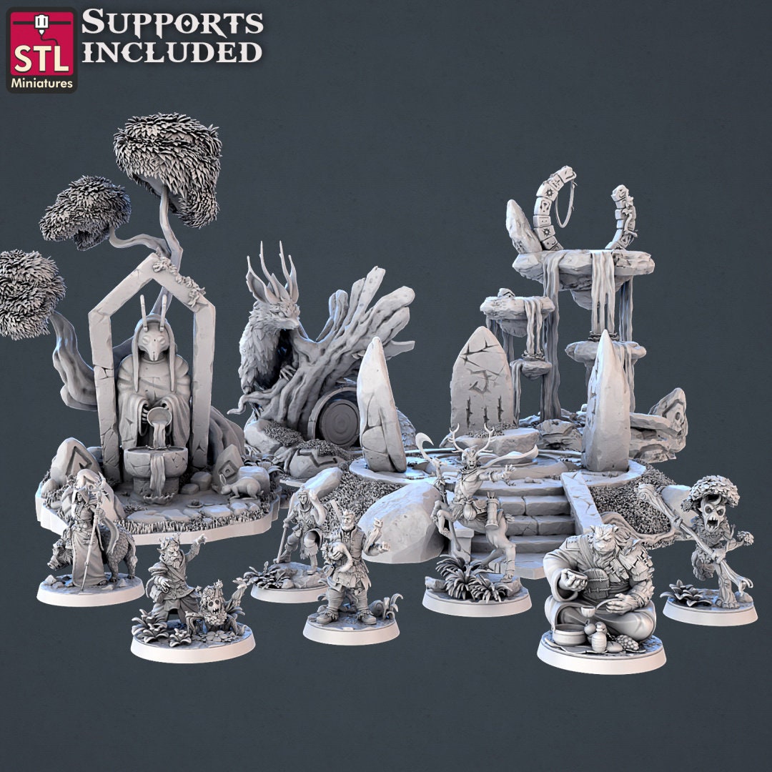 Figurine Homme Ours STL Miniatures Impression 3D