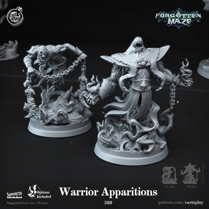 Figurine Guerrier Spectre Cast'N Play Impression 3D