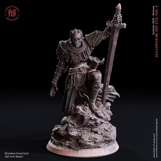 Figurine JDR Roi Zombie / Liche Flesh Of Gods Impression 3D