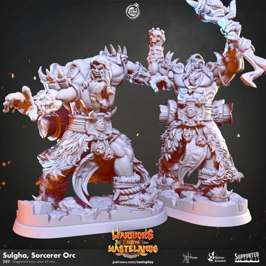 Figurine Orc Ensorceleur Cast'N Play Impression 3D