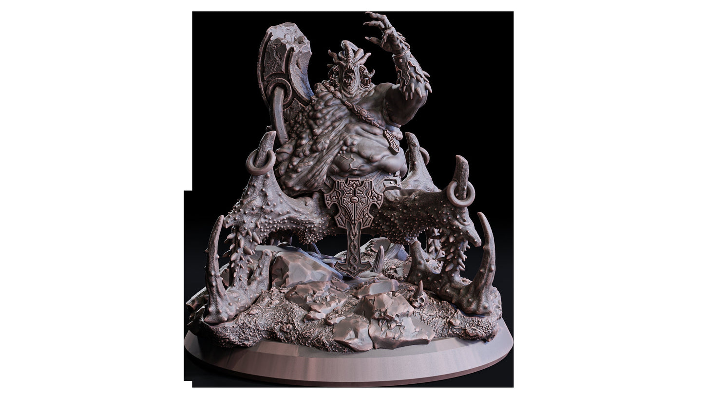 Figurine monstre aberrant Magoth Flesh of Gods Impression 3D