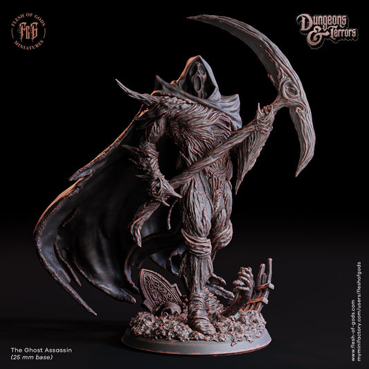 Figurine JDR Assassin fantôme Flesh Of Gods Impression 3D